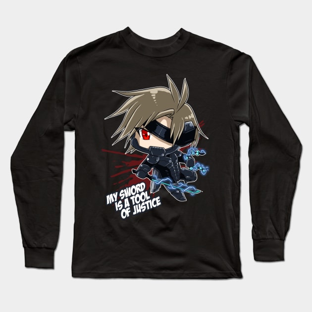 Metal Gear Rising - Raiden Long Sleeve T-Shirt by rextheone